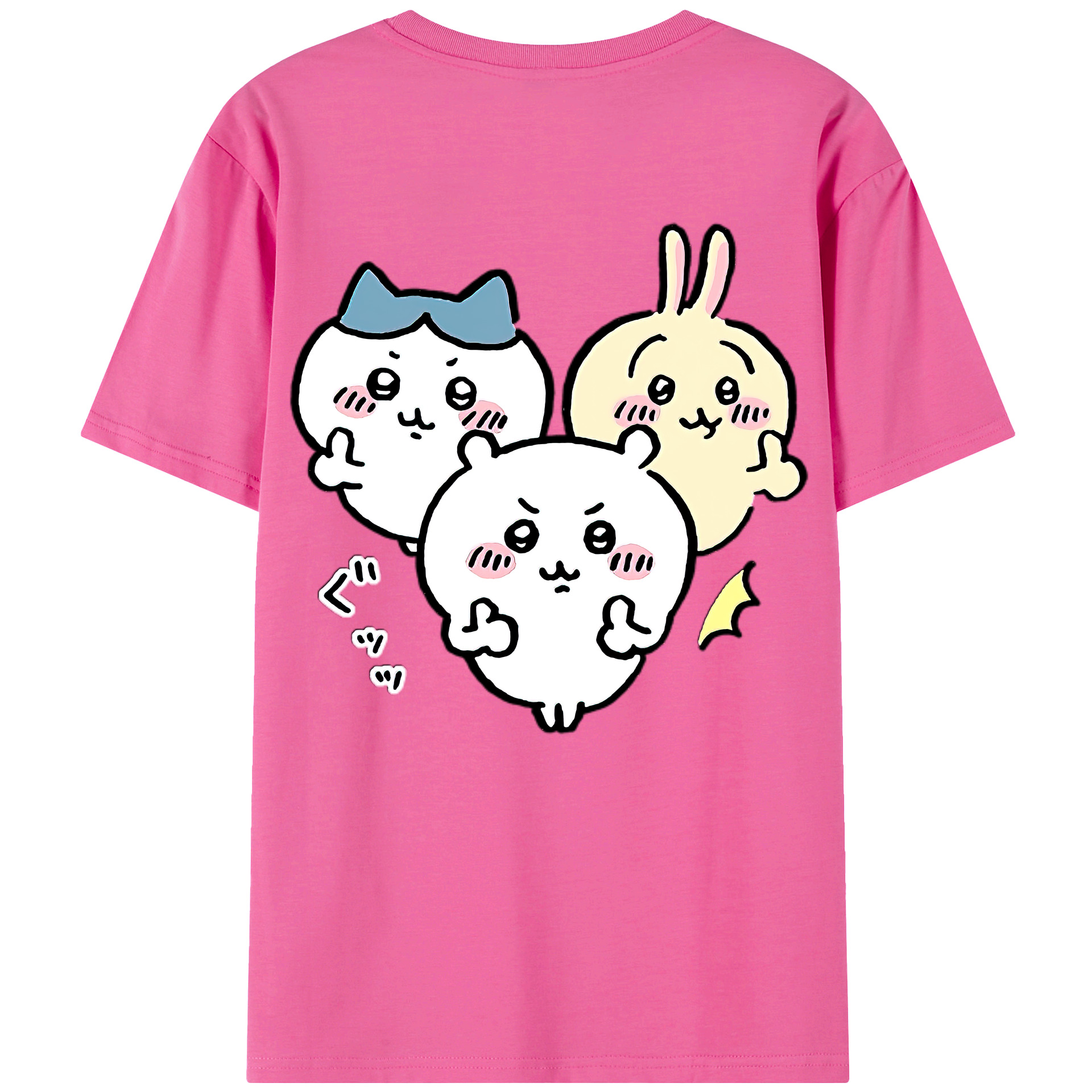 （画像用） ちいかわ うさぎ Chii-kawa usagi レディース半袖Tシャツ(バックプリント)